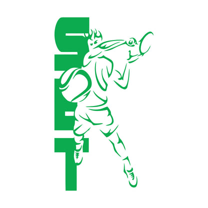 Wall Decals Pvc Sport Tennis Set Cool Equipped With Transfer Film Kit