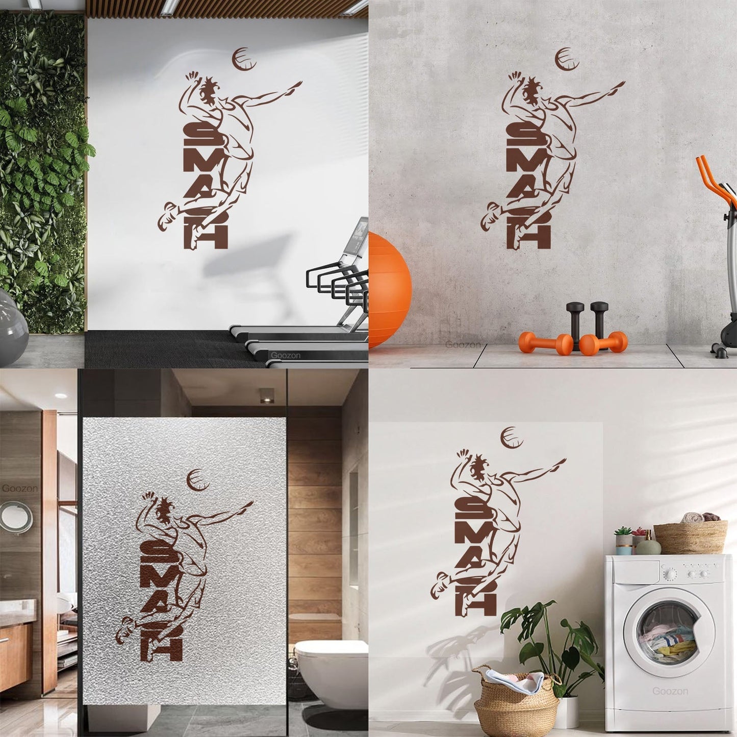 Volleyball Smash Beach Sport Wall Decals Paster Paper Art Mural Painting