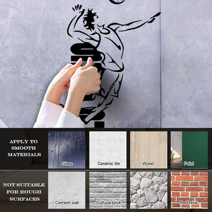 Volleyball Smash Beach Sport Wall Decals Paster Paper Art Mural Painting