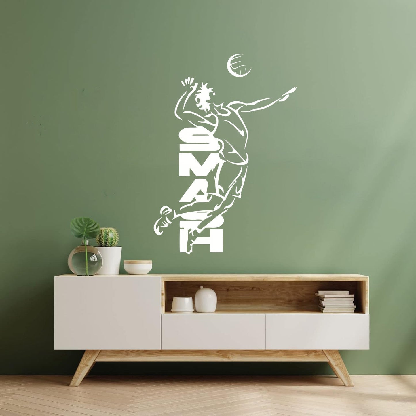 Volleyball Smash Beach Sport Wall Decals Paster Paper Art Mural Painting