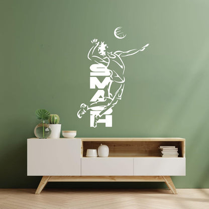 Volleyball Smash Beach Sport Wall Decals Paster Paper Art Mural Painting