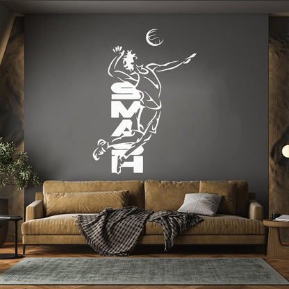 Volleyball Smash Beach Sport Wall Decals Paster Paper Art Mural Painting