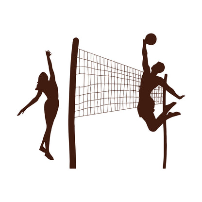 Engraving Decals Beach Volleyball Sports Leisure Relax Personalized Customization