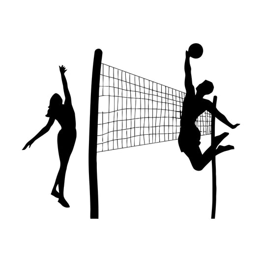 Engraving Decals Beach Volleyball Sports Leisure Relax Personalized Customization