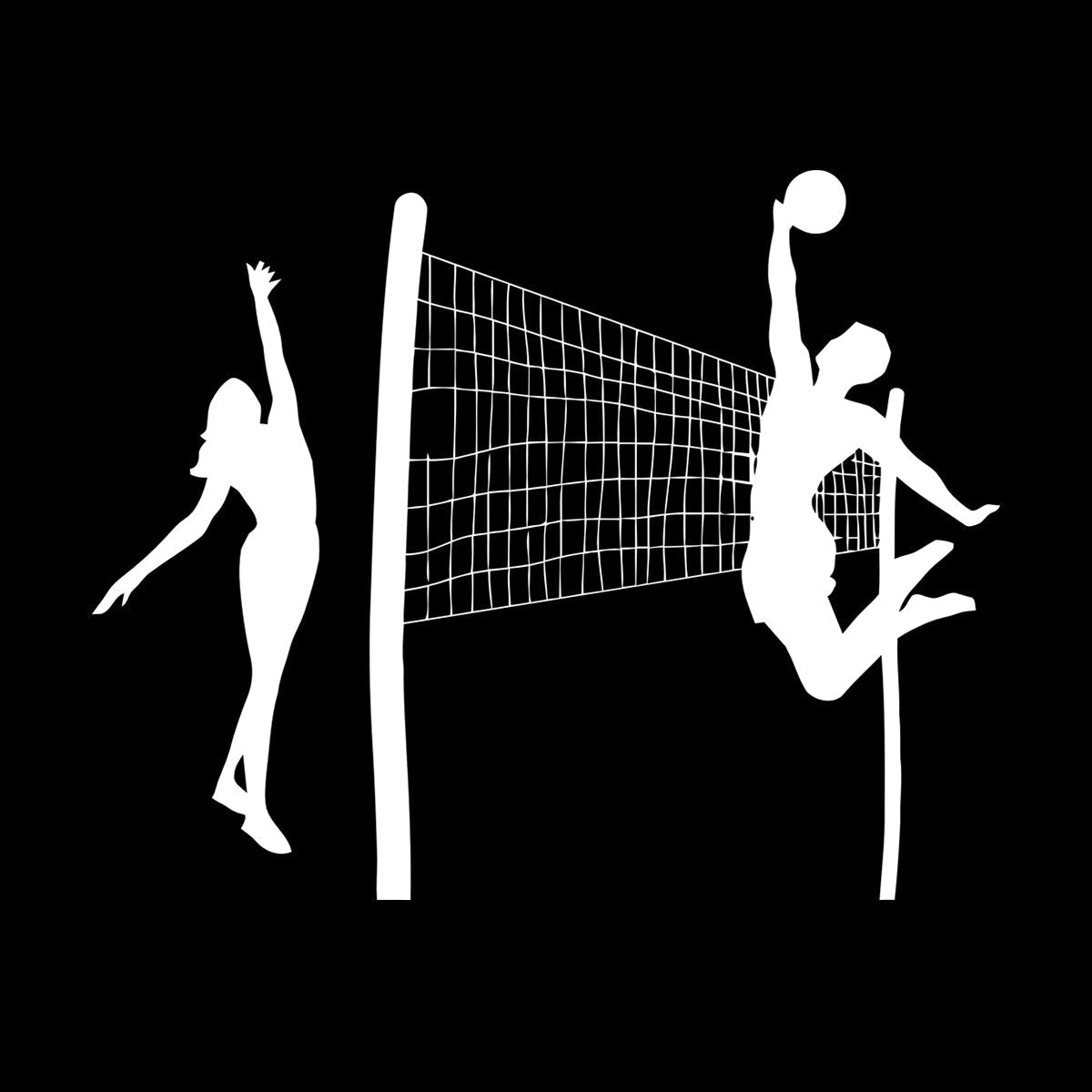 Engraving Decals Beach Volleyball Sports Leisure Relax Personalized Customization