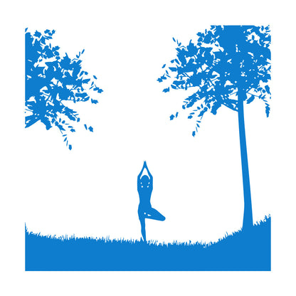 Mural And Wall Vinyl Decal Yin Yang Relaxation Yoga Sports Natural Health Beauty Can Modify And Add Information