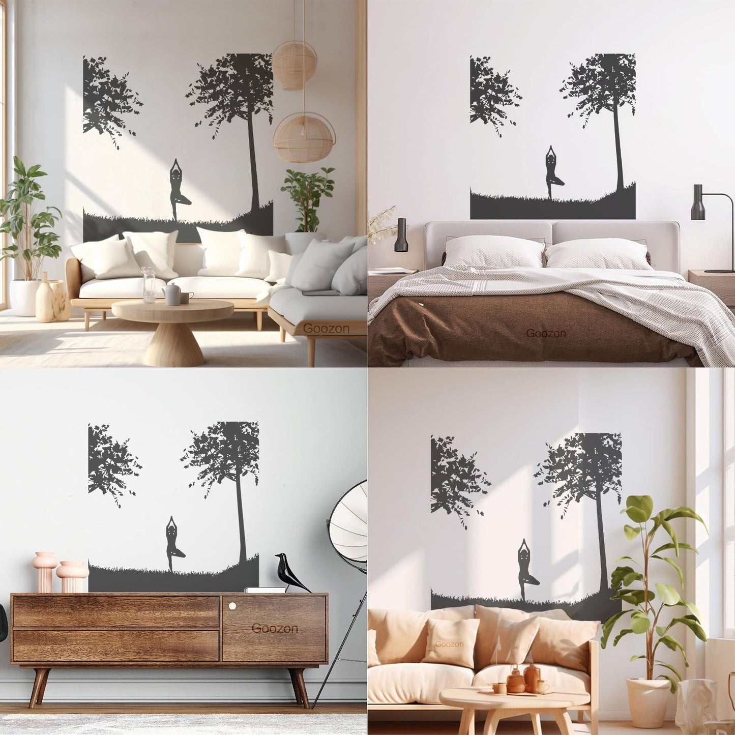 Mural And Wall Vinyl Decal Yin Yang Relaxation Yoga Sports Natural Health Beauty Can Modify And Add Information
