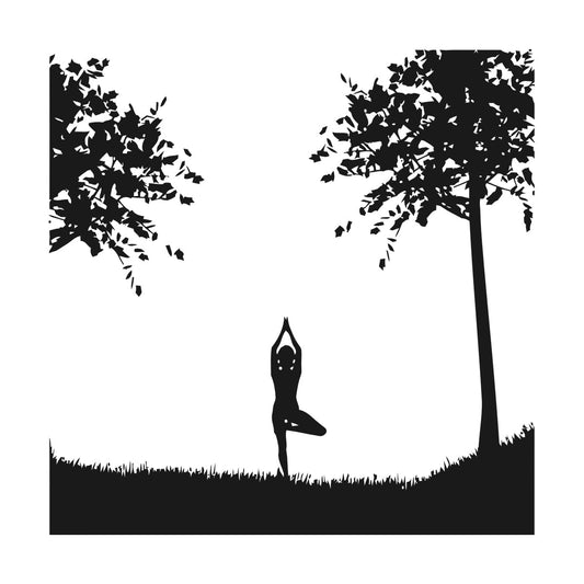 Mural And Wall Vinyl Decal Yin Yang Relaxation Yoga Sports Natural Health Beauty Can Modify And Add Information