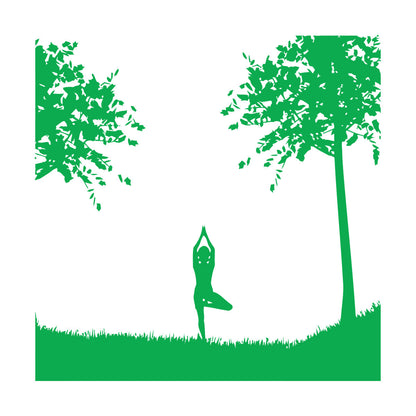 Mural And Wall Vinyl Decal Yin Yang Relaxation Yoga Sports Natural Health Beauty Can Modify And Add Information