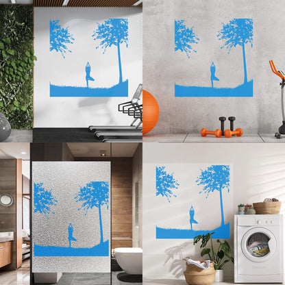 Mural And Wall Vinyl Decal Yin Yang Relaxation Yoga Sports Natural Health Beauty Can Modify And Add Information