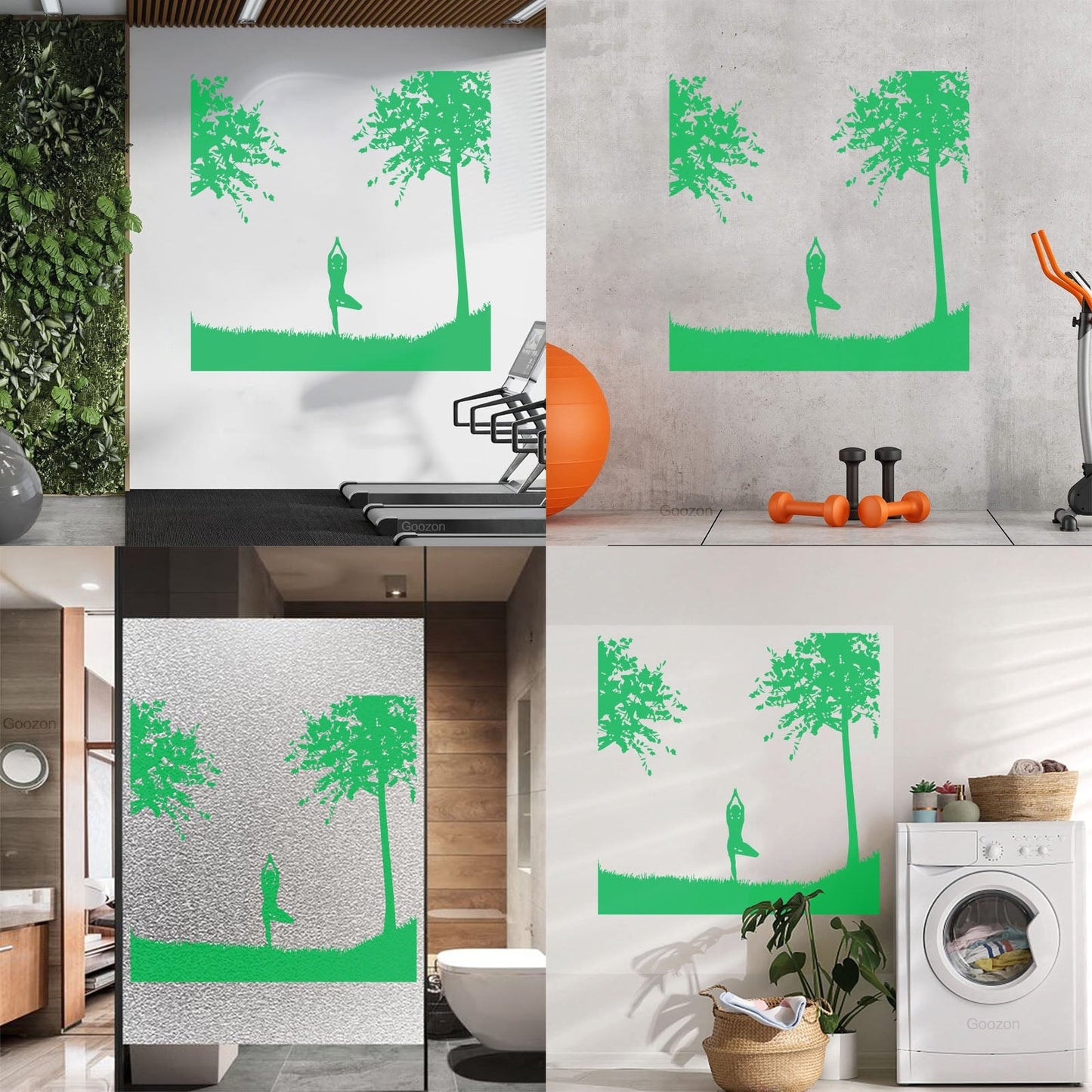 Mural And Wall Vinyl Decal Yin Yang Relaxation Yoga Sports Natural Health Beauty Can Modify And Add Information