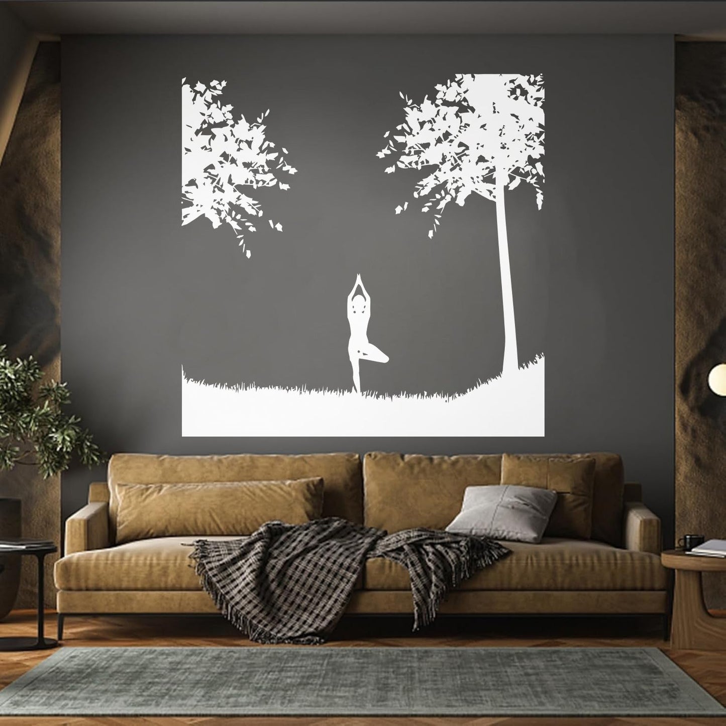 Mural And Wall Vinyl Decal Yin Yang Relaxation Yoga Sports Natural Health Beauty Can Modify And Add Information