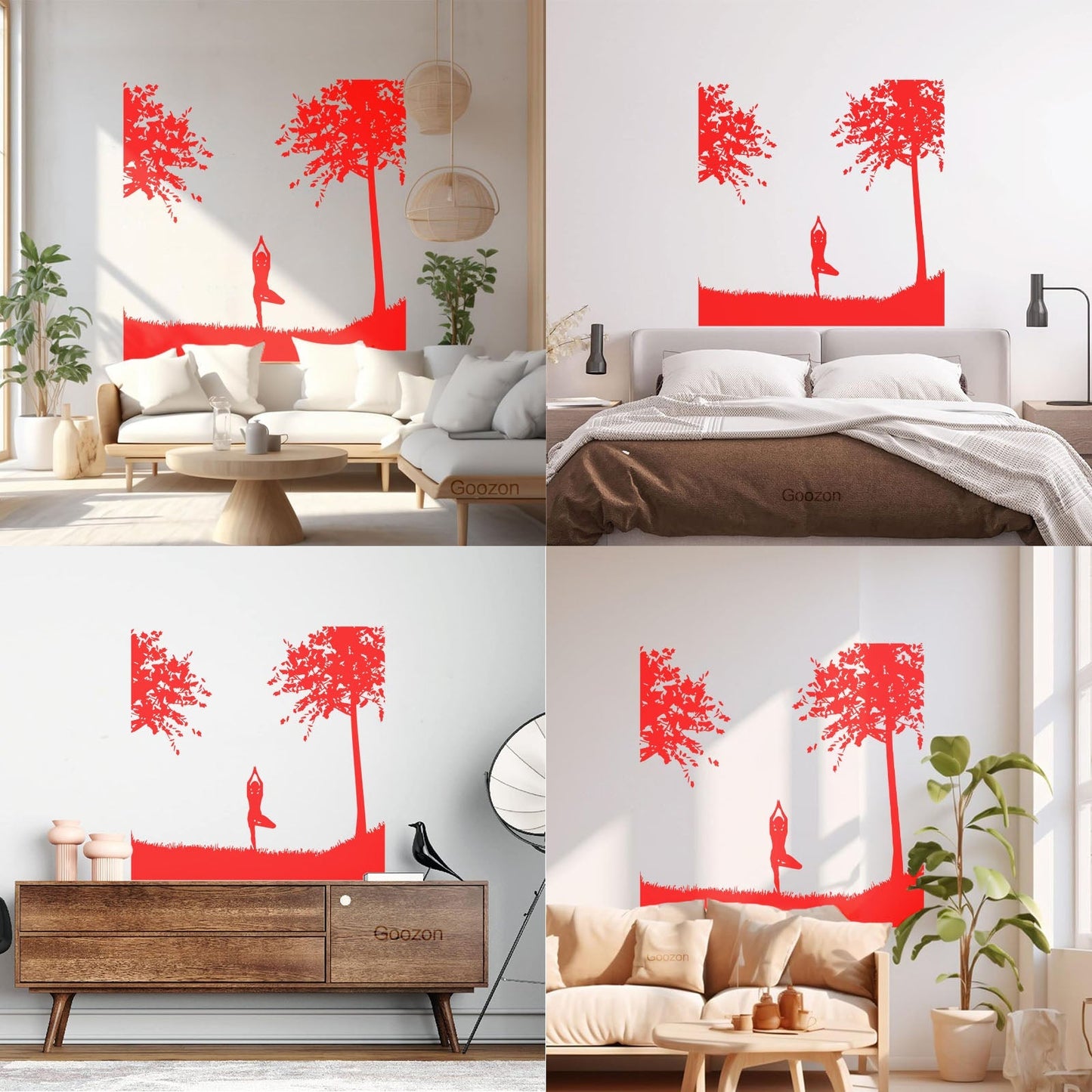 Mural And Wall Vinyl Decal Yin Yang Relaxation Yoga Sports Natural Health Beauty Can Modify And Add Information