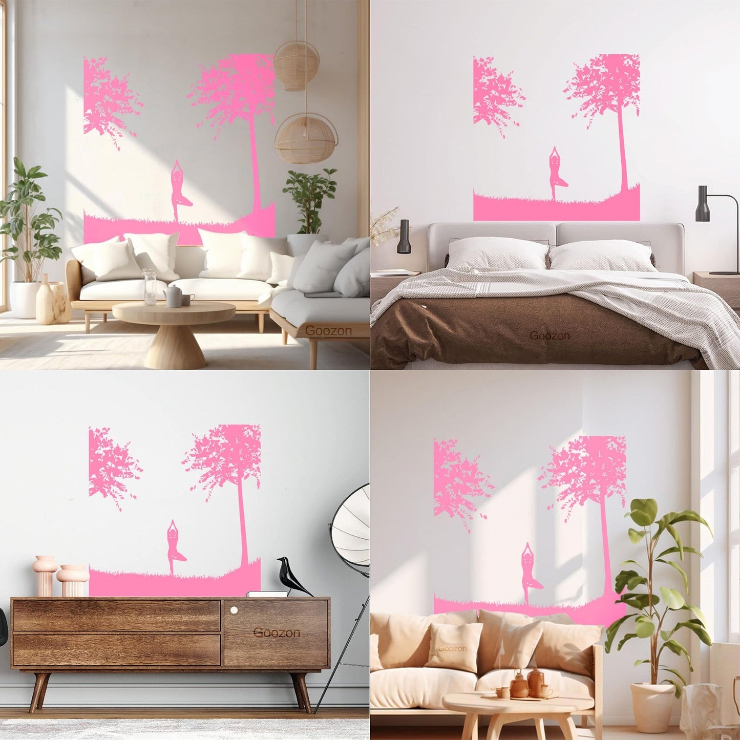 Mural And Wall Vinyl Decal Yin Yang Relaxation Yoga Sports Natural Health Beauty Can Modify And Add Information