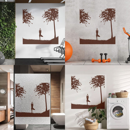 Mural And Wall Vinyl Decal Yin Yang Relaxation Yoga Sports Natural Health Beauty Can Modify And Add Information