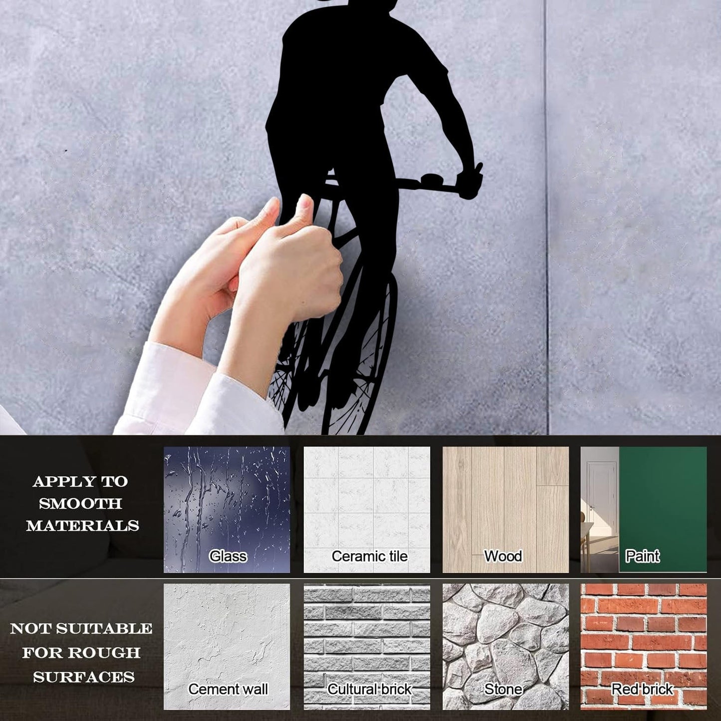 Cyclists Athlete Sport Speed Bicycle Wall Stickers Paster Paper Art Decoration