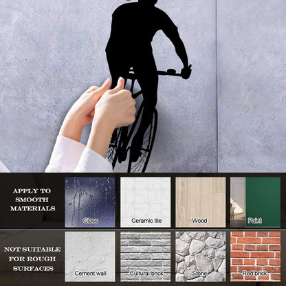 Cyclists Athlete Sport Speed Bicycle Wall Stickers Paster Paper Art Decoration