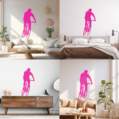 Cyclists Athlete Sport Speed Bicycle Wall Stickers Paster Paper Art Decoration