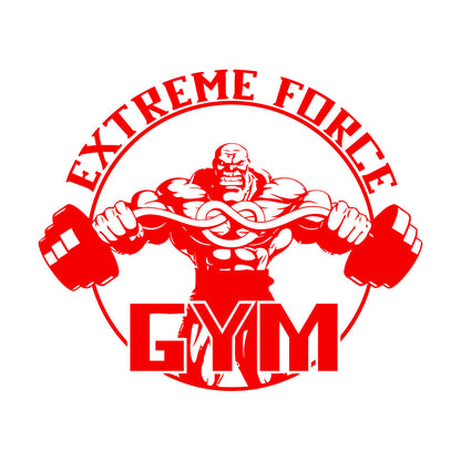 Fine Carving Stickers Gymnastics Extreme Force Bodybuilding Fitnesscenter Sport Car Body Decoration