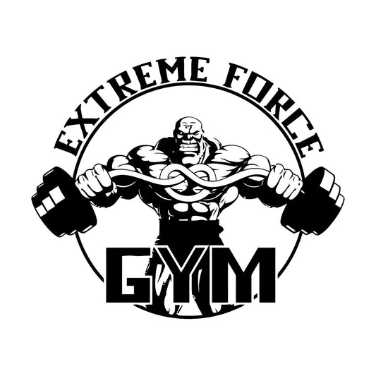 Fine Carving Stickers Gymnastics Extreme Force Bodybuilding Fitnesscenter Sport Car Body Decoration
