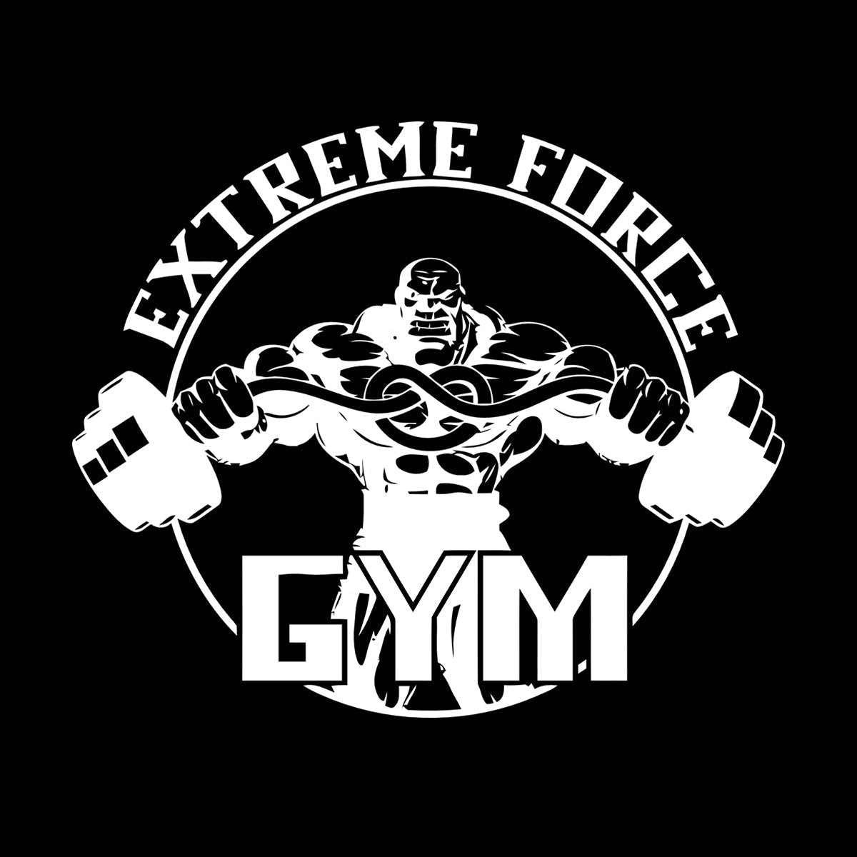 Fine Carving Stickers Gymnastics Extreme Force Bodybuilding Fitnesscenter Sport Car Body Decoration