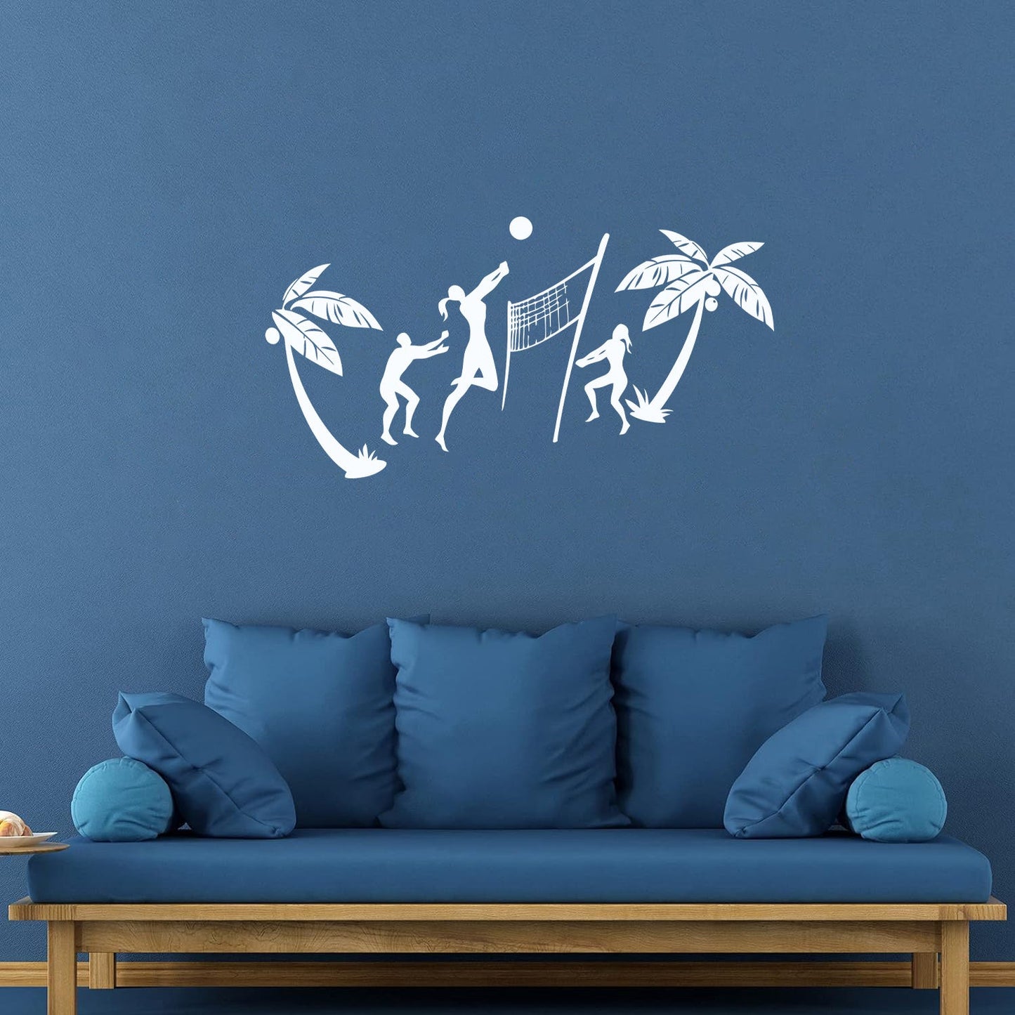 Wall Stickers Relax Beach Volleyball Sport Recreation Window Decals