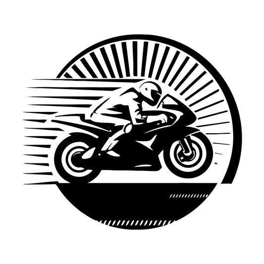 Sport Lifestyle Motocyrcle Racer Recing Fine Carving Decals Glass Stickers