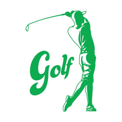 Wall Decals Pvc Golf Sport Professional Golfer Home Self Adhesive