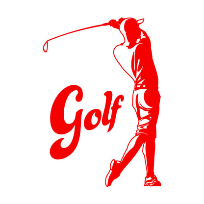 Wall Decals Pvc Golf Sport Professional Golfer Home Self Adhesive