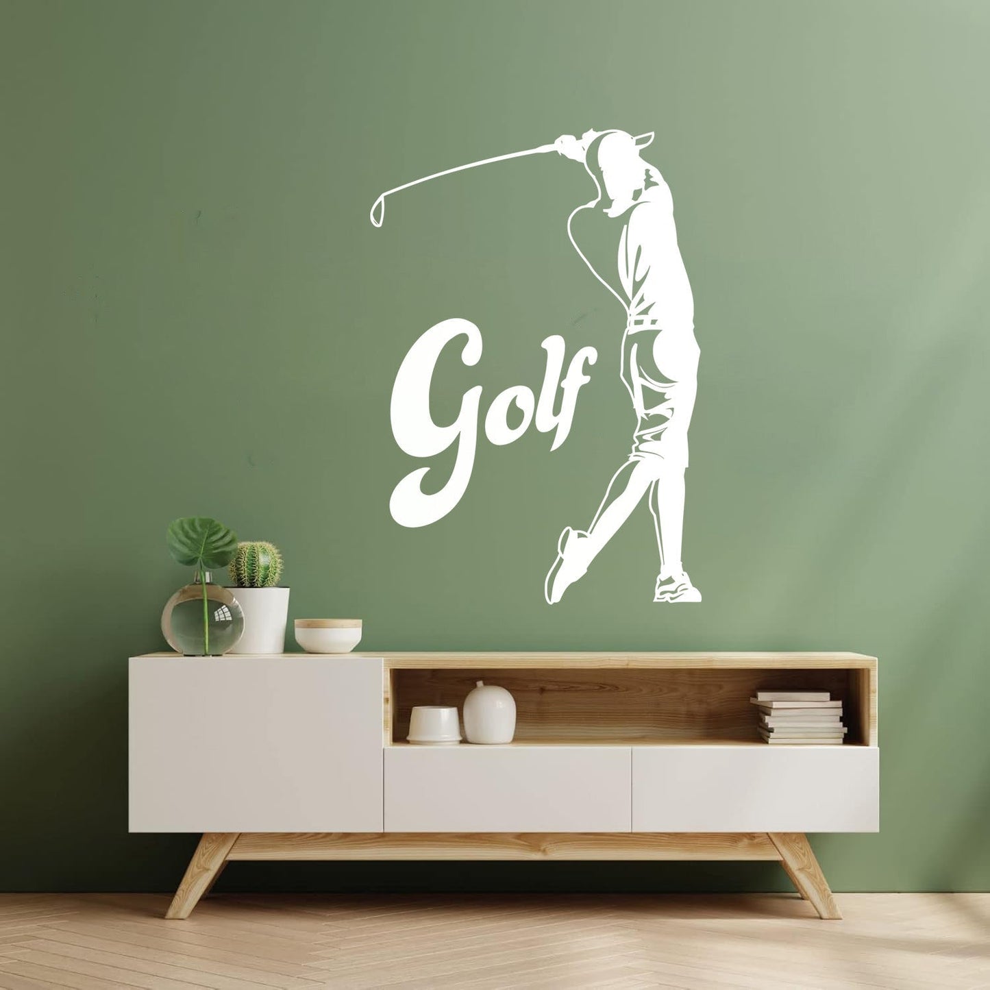 Wall Decals Pvc Golf Sport Professional Golfer Home Self Adhesive