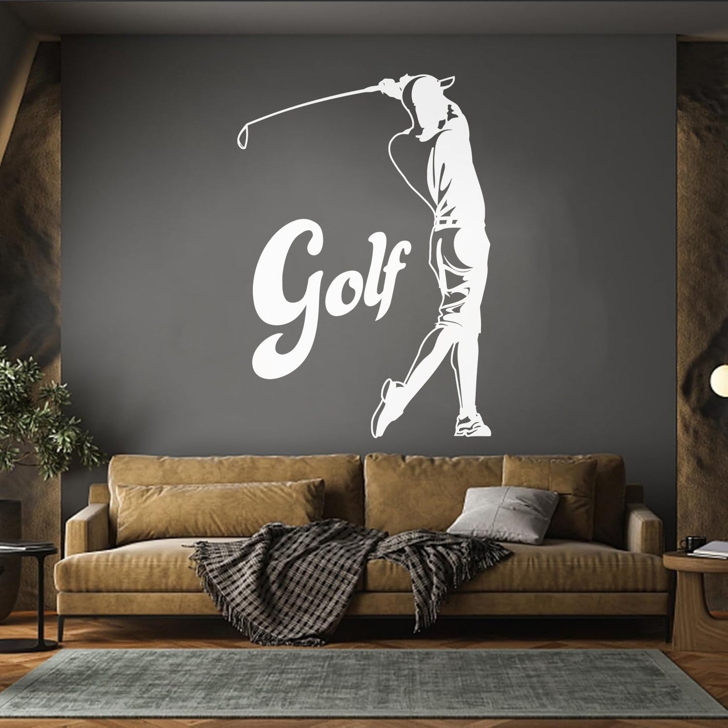 Wall Decals Pvc Golf Sport Professional Golfer Home Self Adhesive