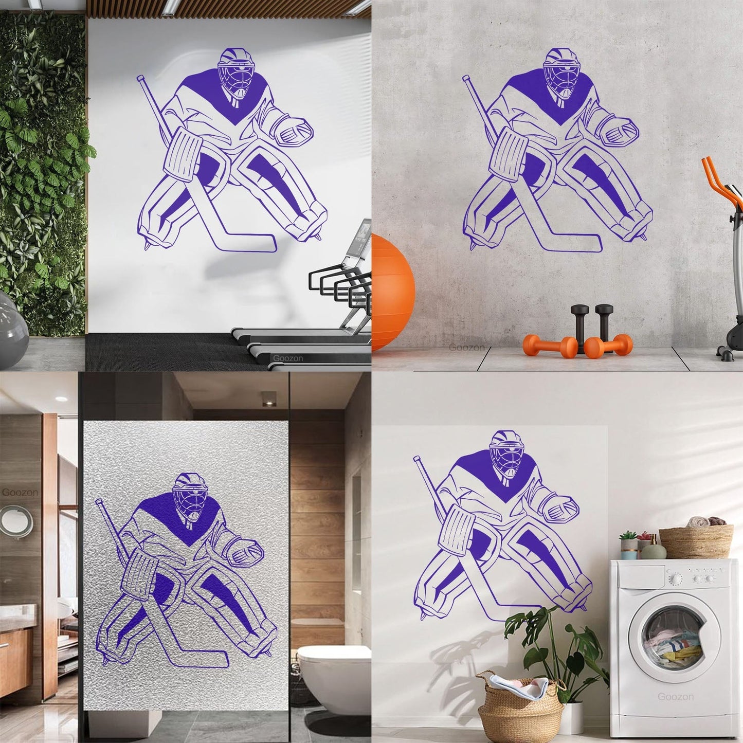 Lettering Stickers Hockey Goalkeeper Winter Sport Home Do Not Damage The Wall Surface