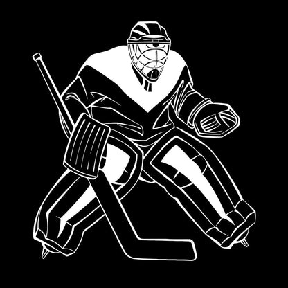 Lettering Stickers Hockey Goalkeeper Winter Sport Home Do Not Damage The Wall Surface