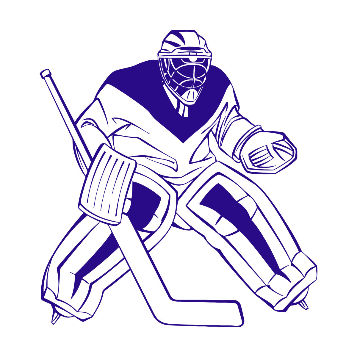 Lettering Stickers Hockey Goalkeeper Winter Sport Home Do Not Damage The Wall Surface