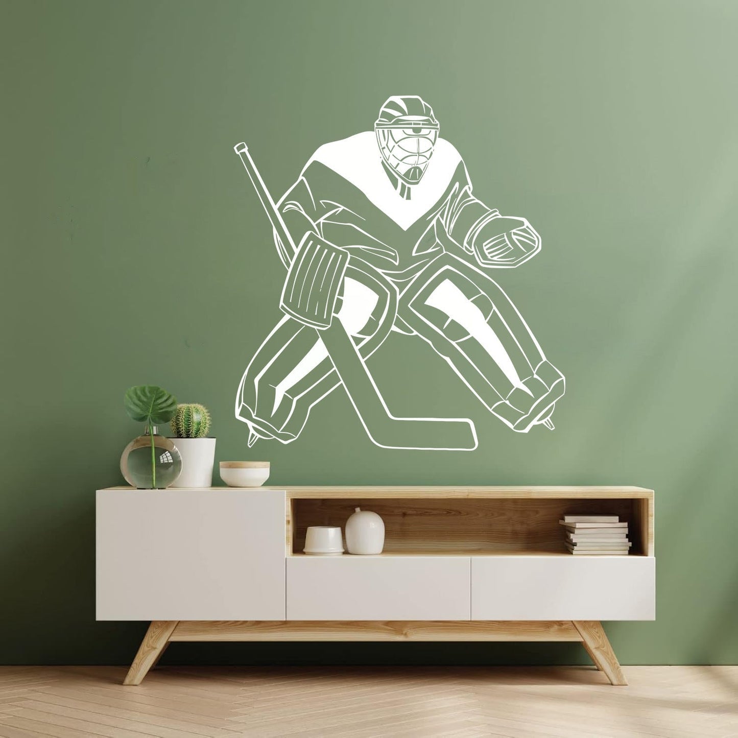 Lettering Stickers Hockey Goalkeeper Winter Sport Home Do Not Damage The Wall Surface
