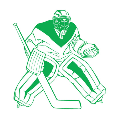 Lettering Stickers Hockey Goalkeeper Winter Sport Home Do Not Damage The Wall Surface