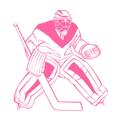 Lettering Stickers Hockey Goalkeeper Winter Sport Home Do Not Damage The Wall Surface