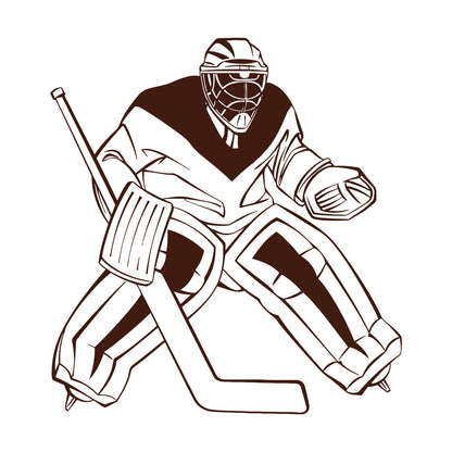 Lettering Stickers Hockey Goalkeeper Winter Sport Home Do Not Damage The Wall Surface