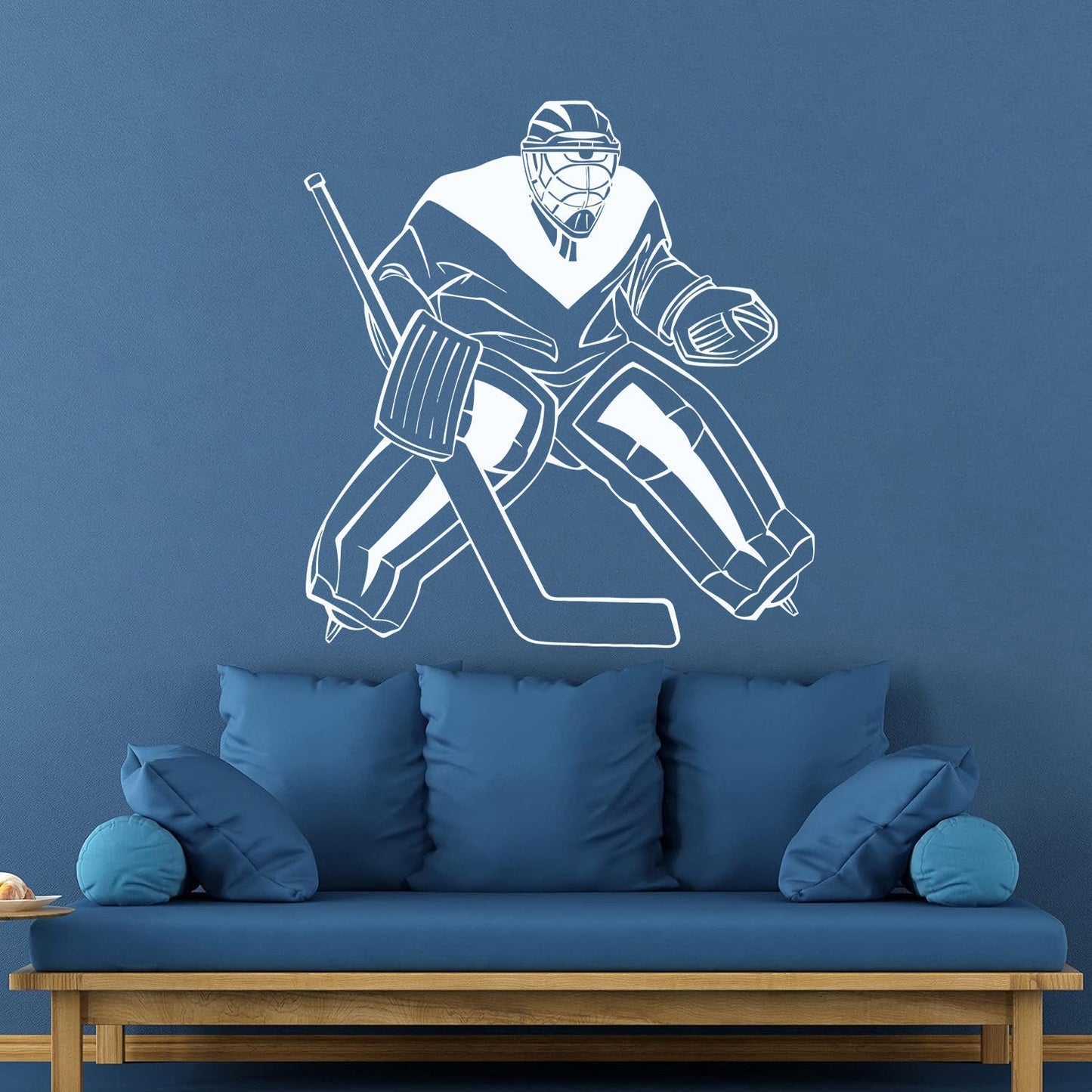 Lettering Stickers Hockey Goalkeeper Winter Sport Home Do Not Damage The Wall Surface