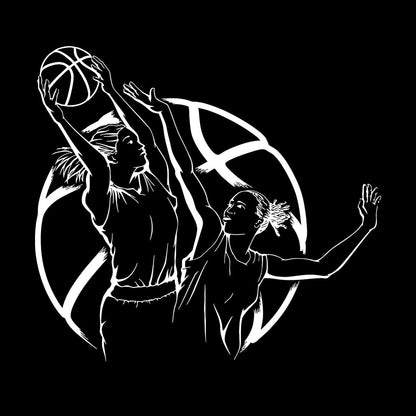 Wall Decals Basketball Girl Playing Ball Home Easy Installation