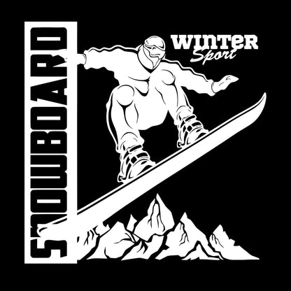 Vinyl Wall Decals Snowboard Mountains Winter Extreme Sport Home Art Mural Painting