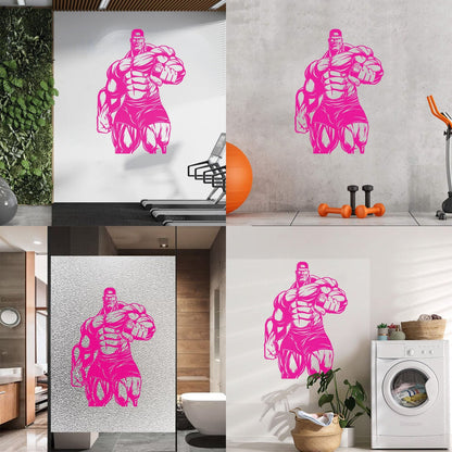 Engraving Decals Bodybuilding Bodybuilder Iron Sport Home Multiple Size Options