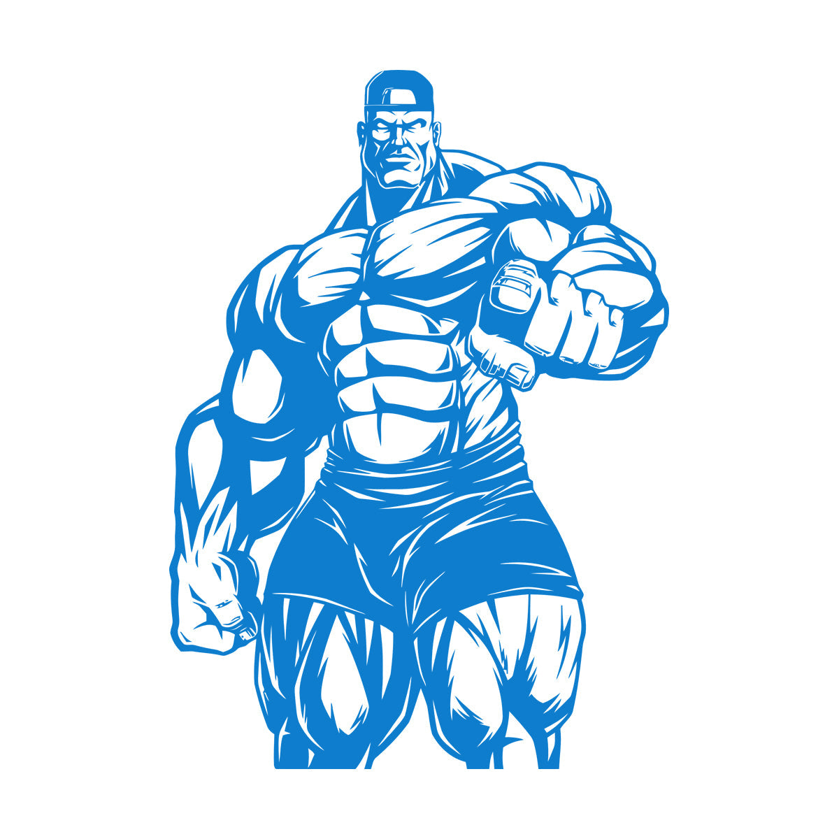 Engraving Decals Bodybuilding Bodybuilder Iron Sport Home Multiple Size Options