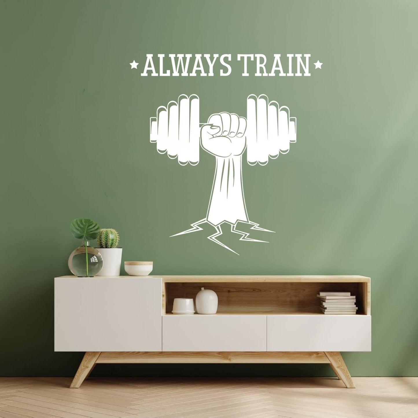Fitnesscenter Bodybuilding Sport Dumbell Home Wall Vinyl Sticker Decor Personalized Customization
