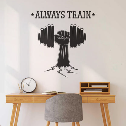 Fitnesscenter Bodybuilding Sport Dumbell Home Wall Vinyl Sticker Decor Personalized Customization