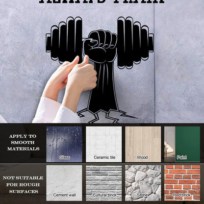 Fitnesscenter Bodybuilding Sport Dumbell Home Wall Vinyl Sticker Decor Personalized Customization