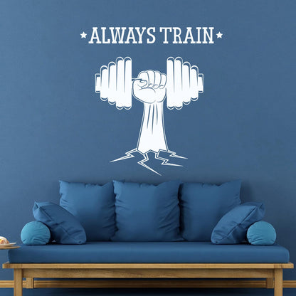 Fitnesscenter Bodybuilding Sport Dumbell Home Wall Vinyl Sticker Decor Personalized Customization