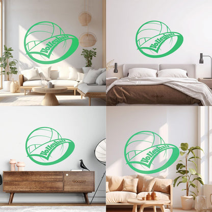 Wall Stickers Volleyball Ball Sport Home Art Decoration