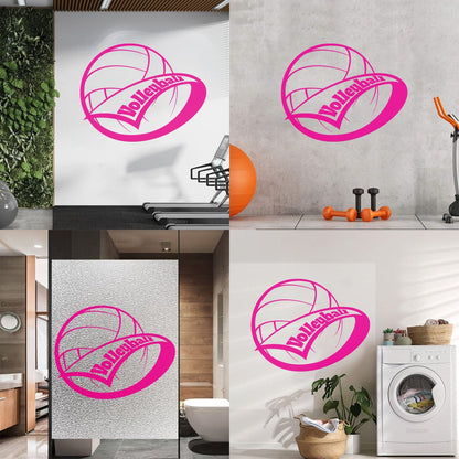 Wall Stickers Volleyball Ball Sport Home Art Decoration