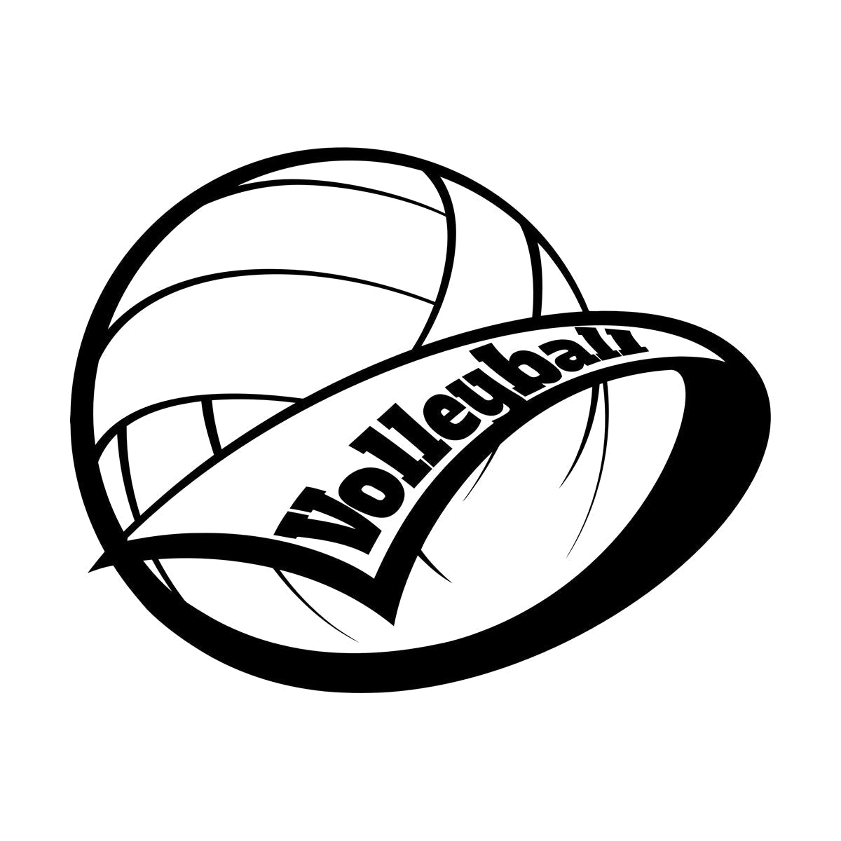 Wall Stickers Volleyball Ball Sport Home Art Decoration